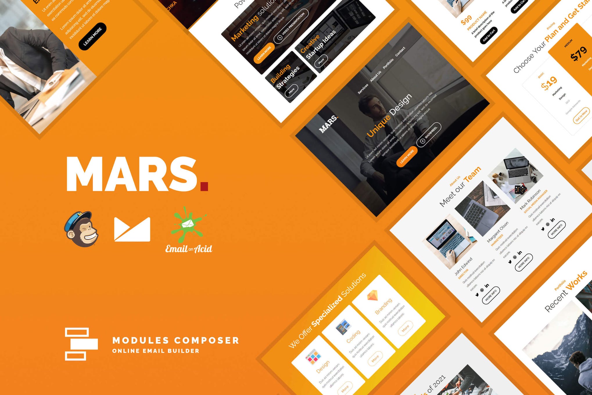 Mars Responsive Email Template For Startups Download For Wordpress